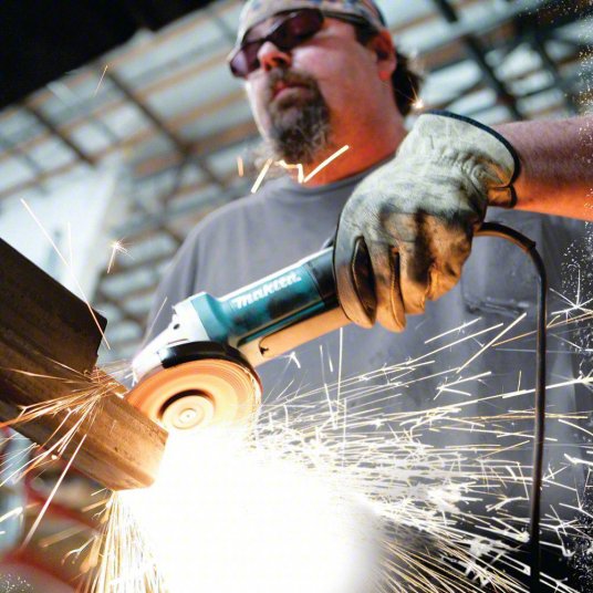 ماكينة قطع الحديد, 115 ملم, مفتاح منزلق, 1400 واط, 12,000 دورة في الدقيقة, 2.4 كجم