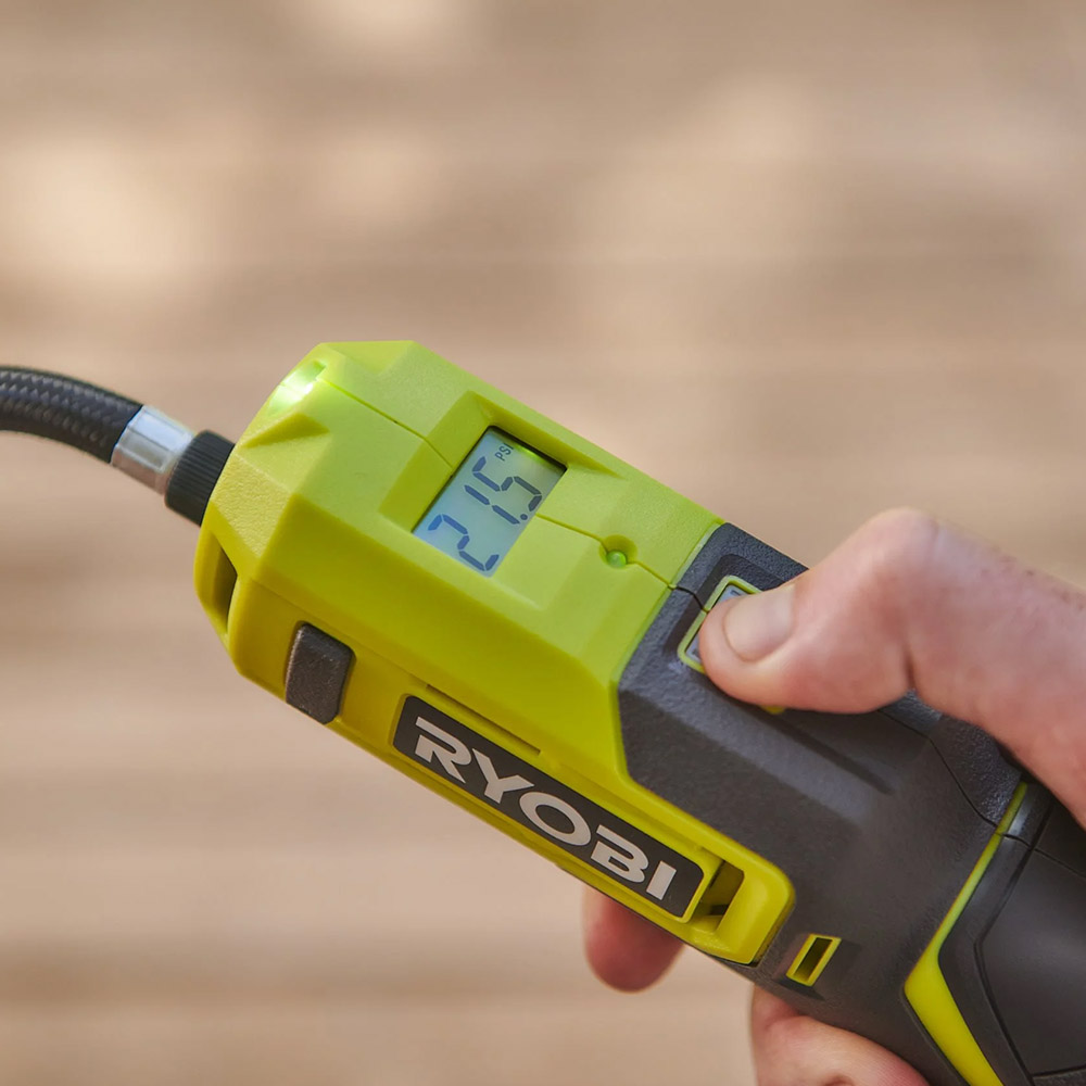 Ryobi Cordless inflator 4V, USB-C Rechargeable, 100 PSI, 0.50 kg RI4-0