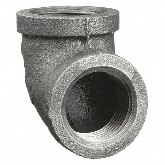 Grainger Approved 90 Degrees Elbow: 1Inch, Malleable Iron, Female NPT x Female NPT, Class 150 5P438