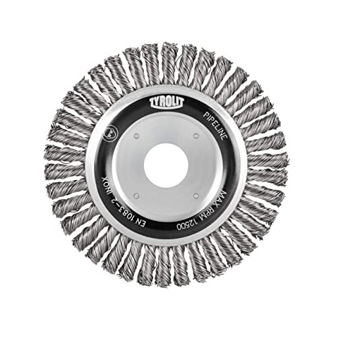 تيروليت فرشاة سلكية دائرية, SS, 7 بوصة (178X6,0X29,0X22,2) SH 0,5 مم, 1R DZ, ممتاز 34313969