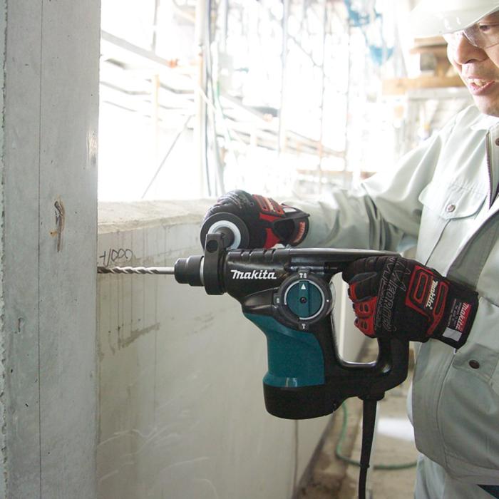 Makita Rotary Hammer Machine For Concrete , Steel , Wood , 28mm , 3 Operation Modes, 800W, 3.2kg HR2810