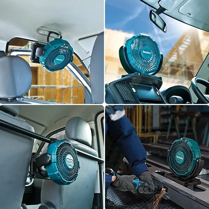 Makita Charging Fan, 12V, 3-speed, Air Velocity 150m/s, 0.9kg CF100DZ