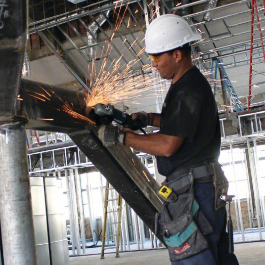 ماكينة قطع الحديد, 115 ملم, مفتاح منزلق, 1400 واط, 12,000 دورة في الدقيقة, 2.4 كجم