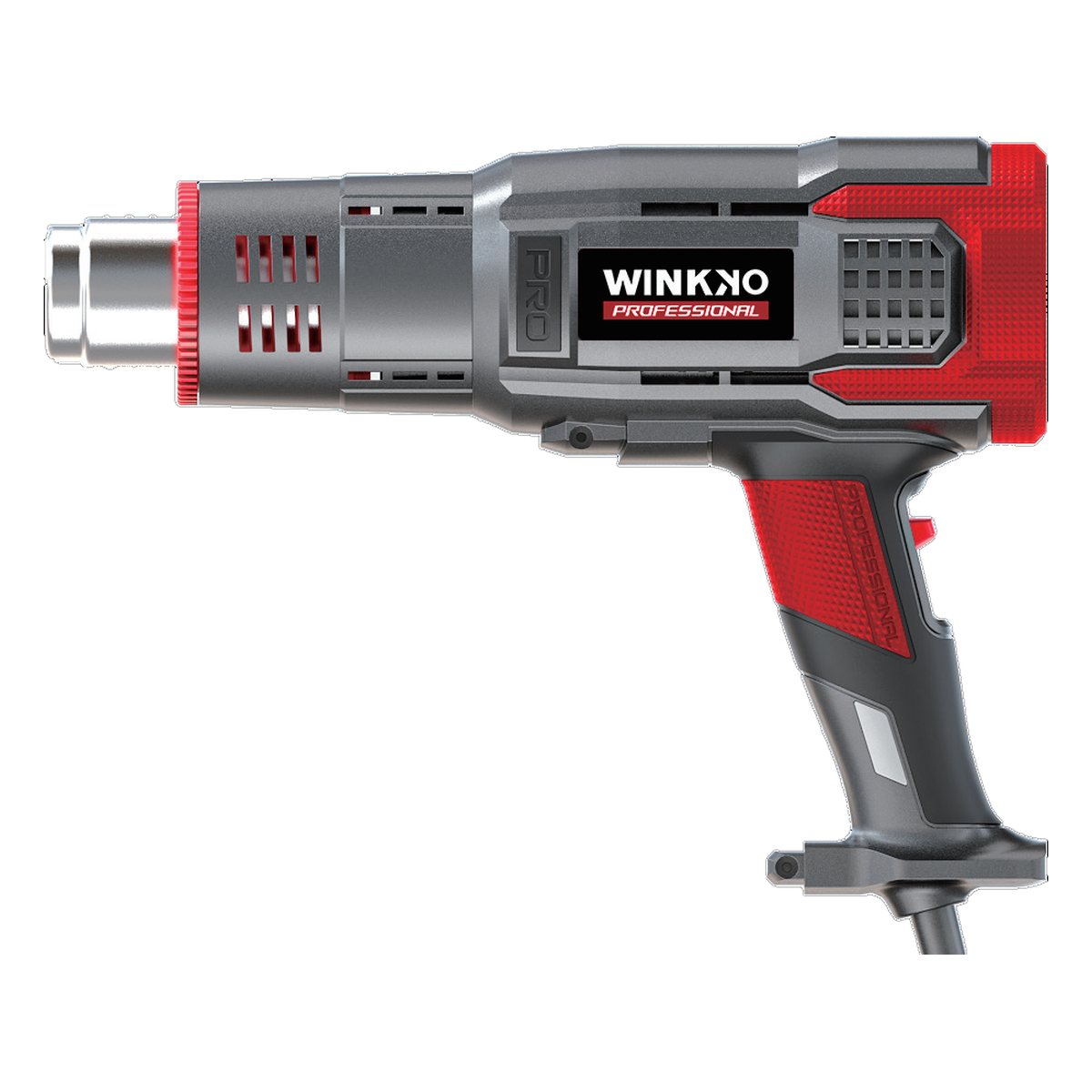 Winkko Electric Heat Gun, 2000W, 60°C/600°C, 300/500 L/min Air Flow, 0.9kg WK84106