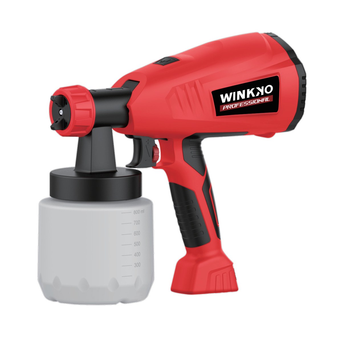 Winkko Electric Paint Spray Gun 400W, 0.8L Tank, 60 DIN Viscosity, 1.5kg WK84402