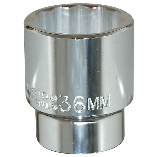 Proto Socket, 1/2 in. Dr, 36mm, 12 Pt. 1AN57 J5436M