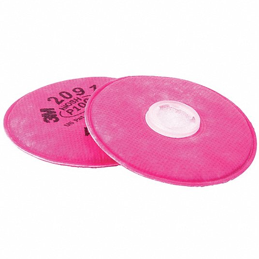3M Filter, Magenta, Air Purifying Respirator, NIOSH Rating P100 2091