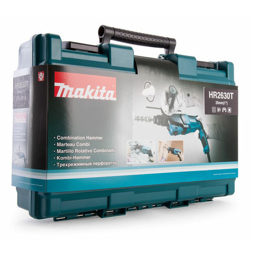 Makita Rotary Hammer Drill Machine, 3 operation modes, Concrete 26mm, 800W, 3kg HR2630T