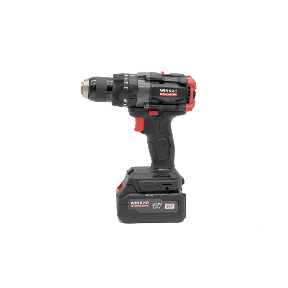 Winkko Cordless Brushless Impact Drill, 20V, 120N.m, 2150 rpm, 32250 bpm HCD202BLP