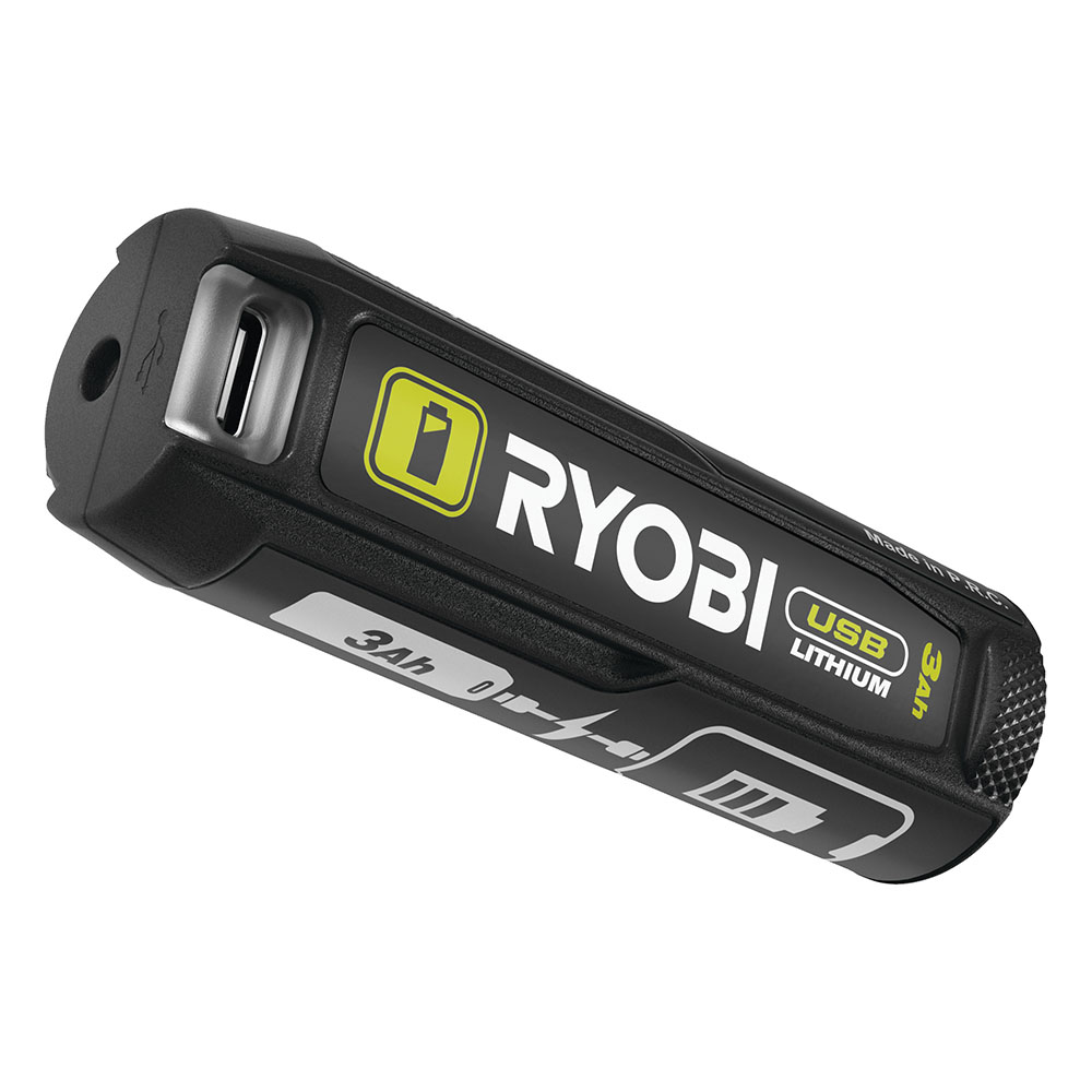 Ryobi USB Lithium Battery Twin Pack 4V, 2 x 3.0Ah, Power Bank Function RB4L30X2