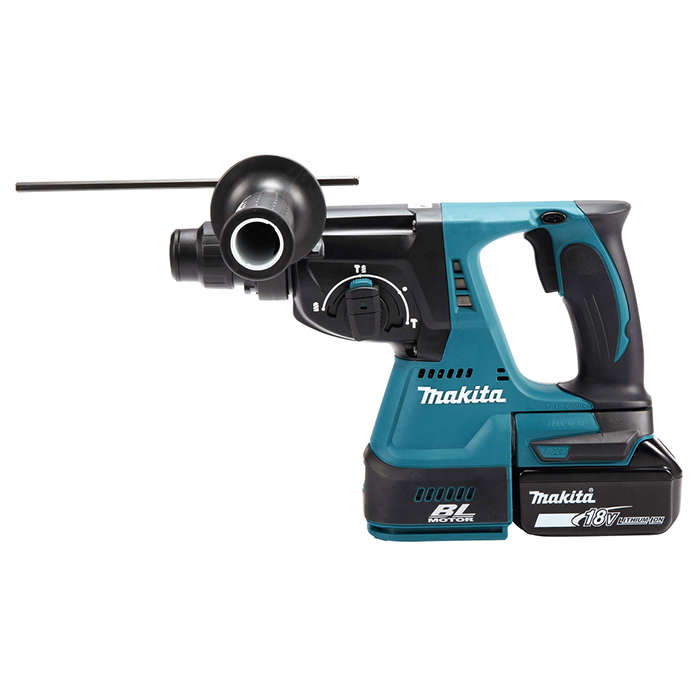 Makita Cordless Rotary Hammer, 18V, 3 Operation Modes, 0 ~ 950 rpm, 2.6kg DHR242RFE