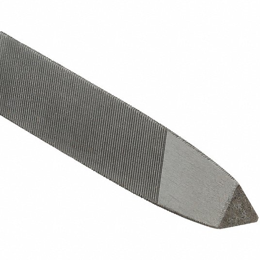 Simonds Machinists File, Triangular, 7 inch Length, 3/8 inch Width, 42_47_54 Teeth per Inch, Bastard Cut SIM73537500