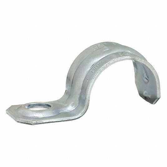 Grainger Approved One Hole Conduit Strap, Steel, 3/4 Inch, PK 50 6XC42