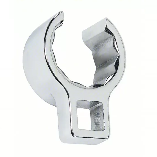 Crowfoot Socket Wrench, 1/2 inch Drive Size, 1 7/16 inch Head Size, 12-Point, Alloy Steel, Chrome Finish