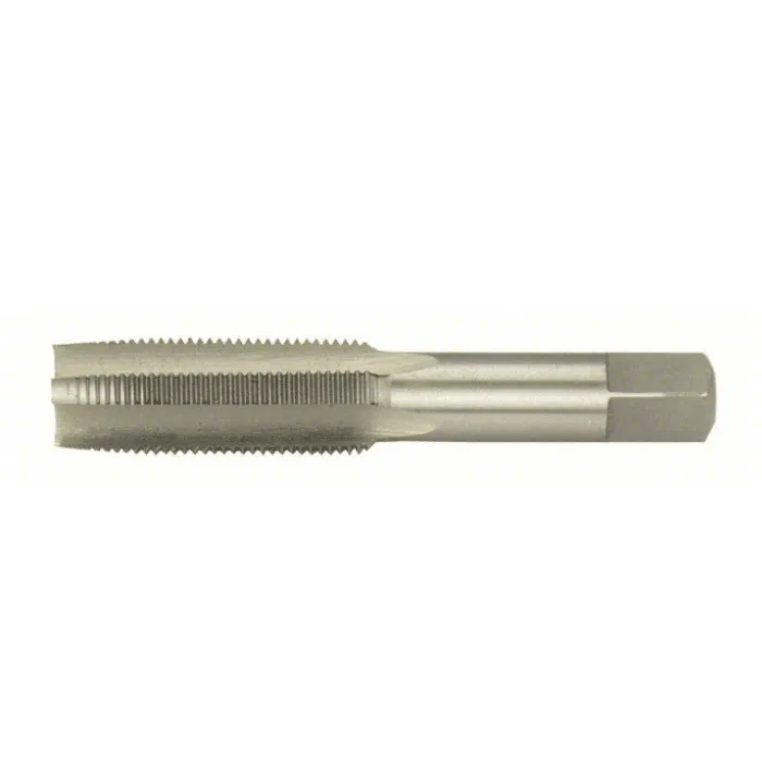 Threading Tap, Overall Length 2 23/32 in, Carbon Steel, Uncoated, Right Hand
