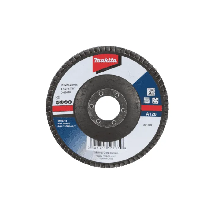 Flap Disc Angled Type For Sanding Brick, Stone & Concrete., 115mm, GRIT A120