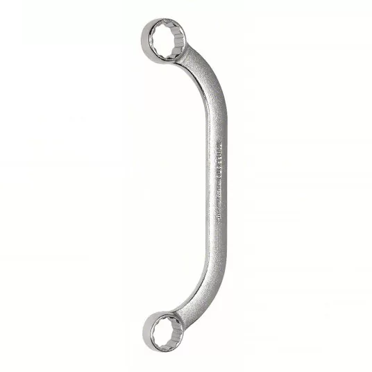 Box End Wrench, Satin, 5/8 inch 3/4 inch Head Size, 7 1/4 inch Overall Length, Offset