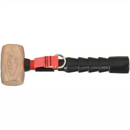 Non-Sparking Engineering Hammer, Fiberglass Handle, 3 3/4 lb Head Weight, 2-inch Dia, 15-inch Overall Length