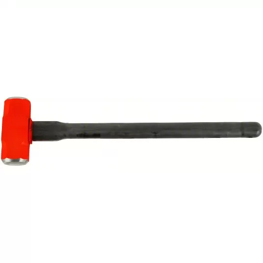 Double Face Sledge Hammer, Steel, 10 lb Head Weight, 30 inch Overall Length, Ribbed Grip