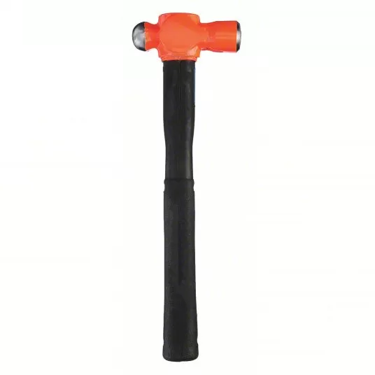 Ball Pein Hammer, Steel, 24 oz Head Weight, 14-inch Overall Length