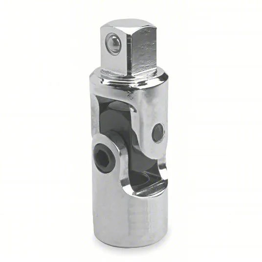 PROTO Universal Joint: 1/2 in Input Drive Size, 1/2 in Output Drive Size, Square, Chrome