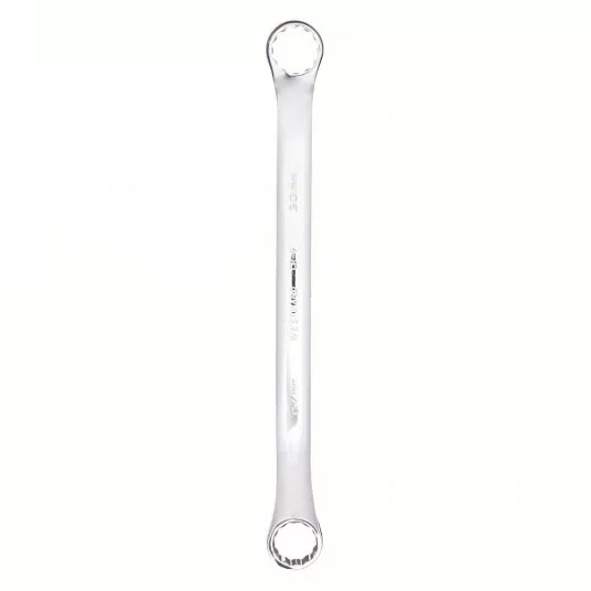Box End Wrench, Alloy Steel, Chrome, 27 mm_30 mm Head Size, 15 1/4 inch Overall Length