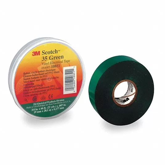 Insulating Electrical Tape, Vinyl, 3/4 inch x 66 ft, 7 mil Tape Thick