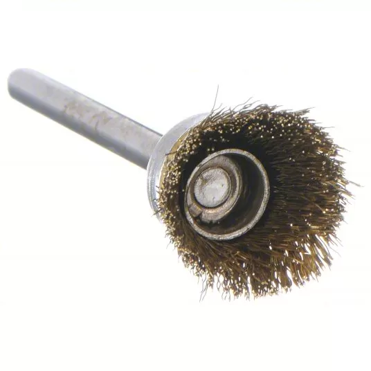 Cup Brush, Crimped, 5/8 inch Brush Dia, 0.005 inch Fill Dia, 1/4 inch Fill Length, 12 PC