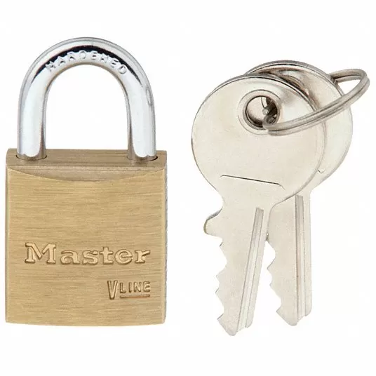 Padlock, 7/16 inch Vertical Shackle Clearance, 3/8 inch Horizontal Shackle Clearance, 1 inch x 1/2 inch