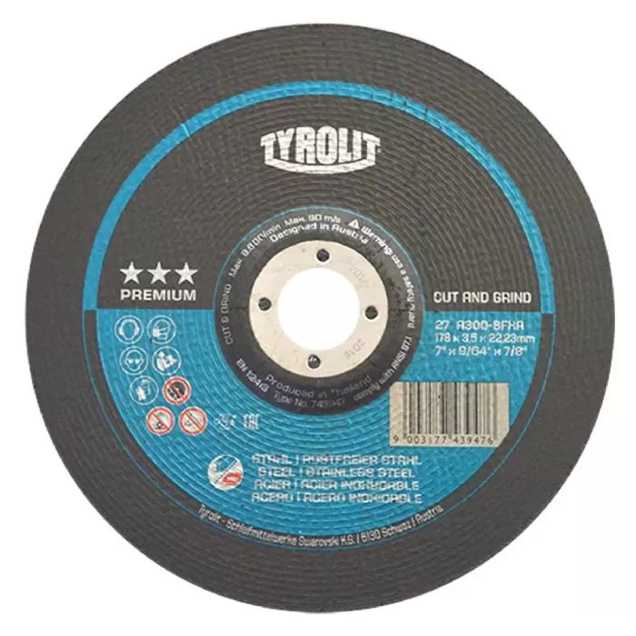 Cutting & Grinding CS/SS 42F 178X3,5X22,23 A30Q-BFXA 2in1 Premium