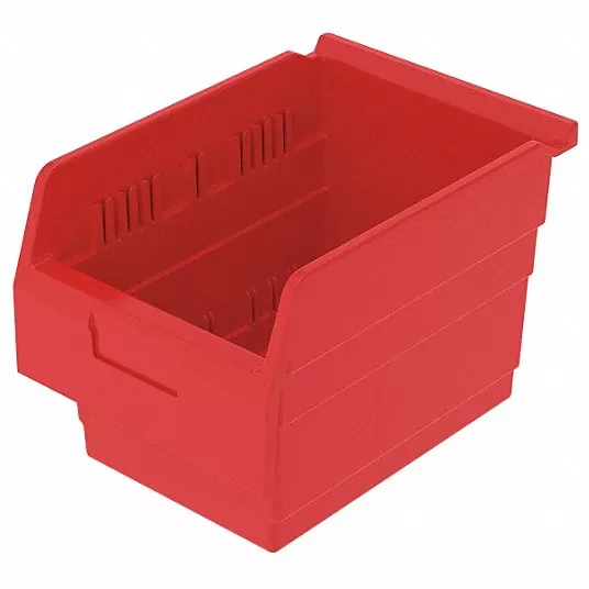 حاوية رف, لون أحمر, 8 بوصات × 11 5/8 بوصة × 8 3/8 بوصة, عرض 1 لكل وحدة