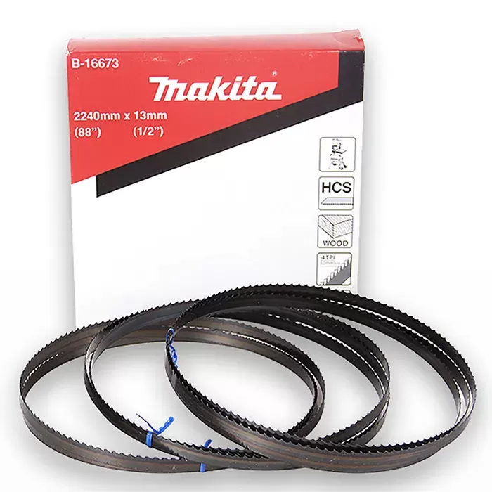 Makita B 16673c Bandsaw Blades for Wood Universal Carbon Steel 13mm x 2240mm 4TPi 3pcs Per Pack For LB1200F