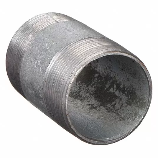 Galvanized Steel Nipple, 1/8 in x 4 in, Pipe Schedule 40