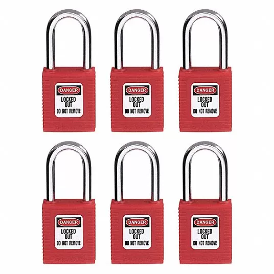 Lockout Padlock, PK 6