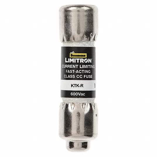 صمام فيوز, UL الفئة CC, سريع المفعول, 30 A, KTK-R, 1-1 / 2 بوصة L x 13/32 in مقاس قطر الفيوز