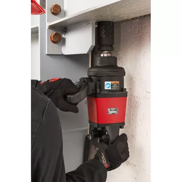 Air Powered, Impact Wrench, 1 Inch, 5,000 rpm, Aluminum Hand