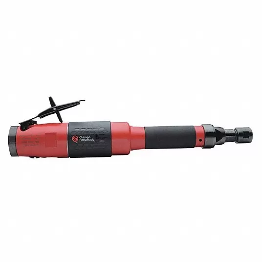 Rear Exhaust Extended Straight Air Die Grinder, 1/4 in Collet, 18,000 RPM Free Speed, 1.0 hp 11C902