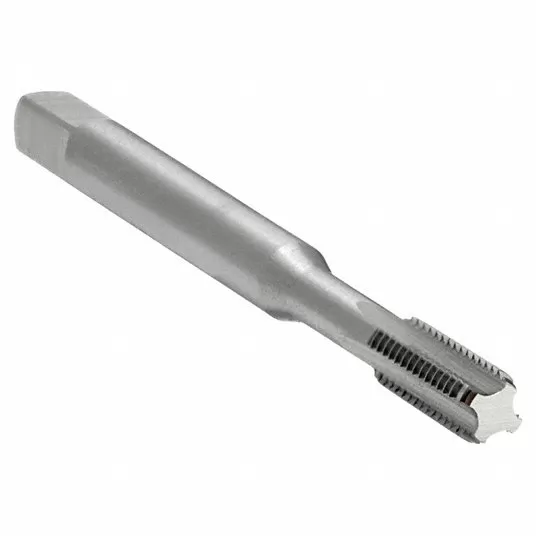 Straight Flute Tap, M4 x 0.7 Thread Size, 19.05 mm Thread Length, 54.10 mm Overall Length, Bottom