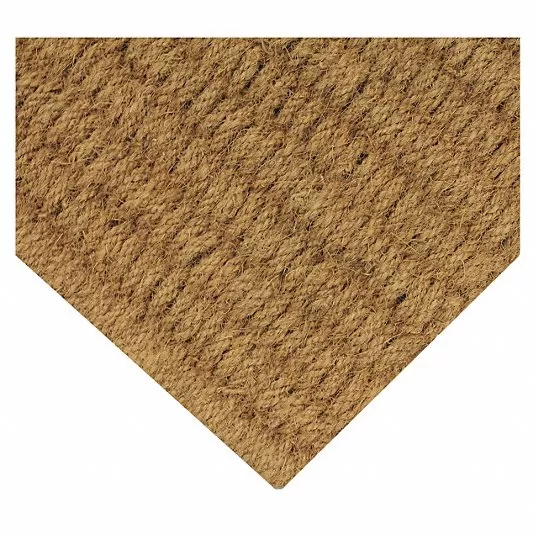 Indoor/Outdoor Entrance Mat, 30" L, 18" W, 1 in Thick, Rectangle, Natural