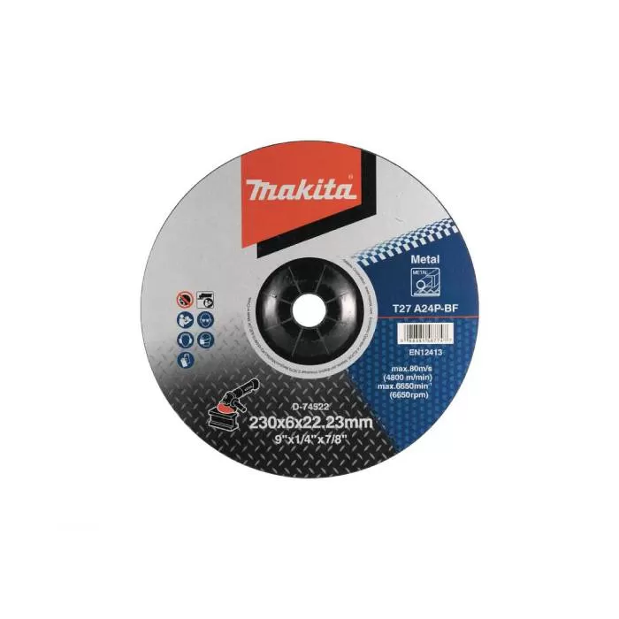 Grinding Wheel for metal, 230 X 6 X 22 mm, Grit (A24P)