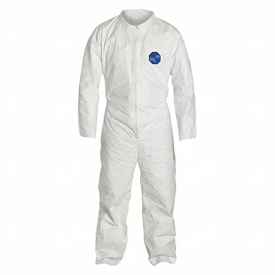Collared Disposable Coveralls, Collared, Size XL, PK 6
