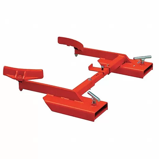 Drum lift attachment for fork truck, 30 gal, 55 gal , 1-Drum, 1,000 lb Load Capacity, 6 inH x 24 inW x 30 in Overall Length