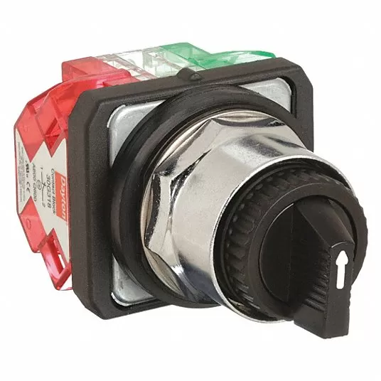 Non-Illuminated Selector Switch, 30mm, Positions, 1NO/1NC, Lever