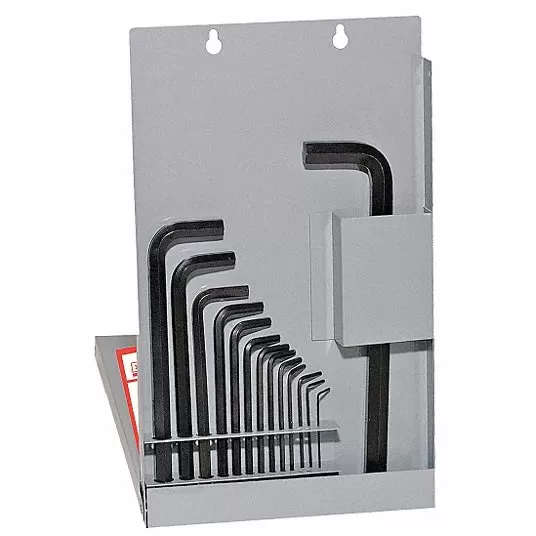 Hex Key Set, L, SAE, Long, 16 Pieces, Plastic Holder, Steel