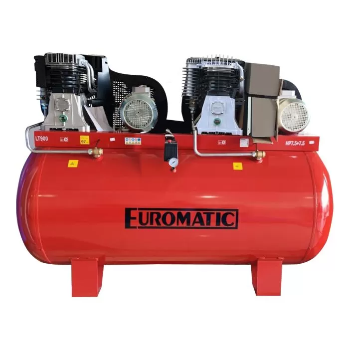 Air Compressor, 900 Liter,15HP, 3 Phase 220/380V, 56.4CFM,1400 rpm, 390Kg