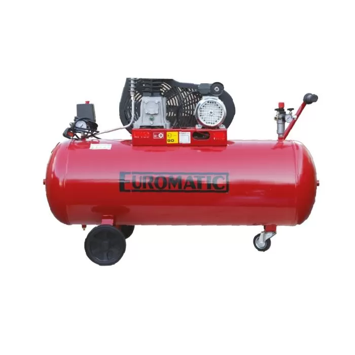Electric Air Compressor, 100 Liters, 2HP, 1.5KW, 1 Phase - 220V- 60HZ, Made in Italy