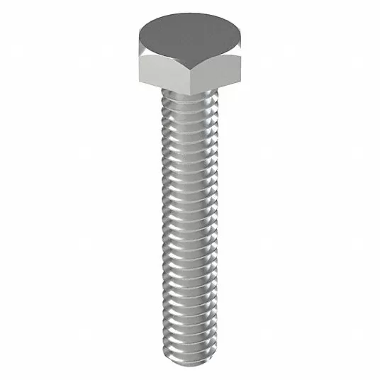 Hex Head Cap Screw, 1/4"-20, 1 1/2 in Fastener Length, 316 Stainless Steel, PK 25