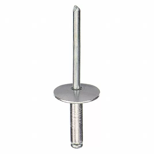 Aluminum Blind Rivet, Type Open End, Size #30, PK 500