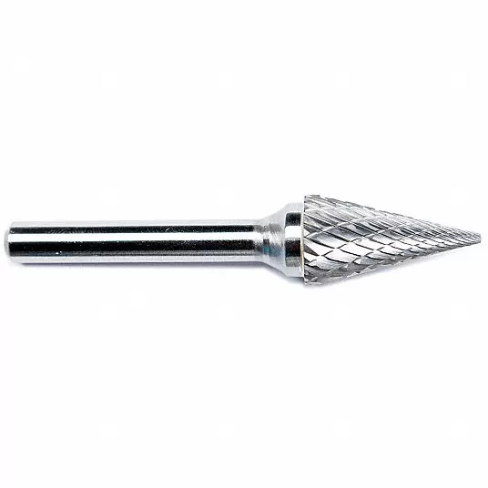 Carbide Bur, Length of Cut 1/2 Inch, Overall Length 1 1/2 Inch, Trade Number SL-42
