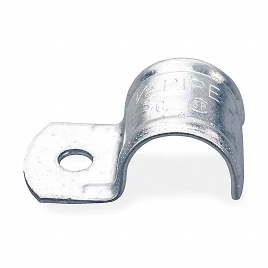 One Hole Conduit Strap, Steel, PK 25